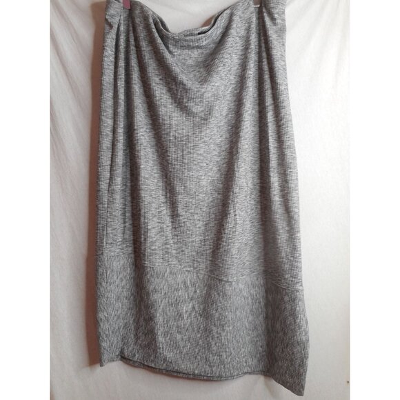 QVC GILI Got It Love It Womens Gray Knitted  Pull On Skirt Elastic Waist Size 2X - Picture 2 of 6